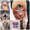 thumbnail image 2 of Pegatina De Dibujos Animados De Una Pieza Edward Newgate Luffy Tatuajes Temporales De Anime Blanqueador, 2 of 4