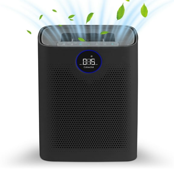 Cobectal H14 Air Purifiers for Home Large Room, HEPA Air Purifier ZQA-8000A Suitable for Bedroom Pet, Black