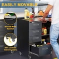 thumbnail image 3 of IKIMI 8-Piece Heavy Duty Garage Cabinet System with Workbench, Lockable Steel Storage Cabinets, Modular Tool Storage Organizer for Garage & Workshop , Black, 3 of 9