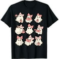 thumbnail image 1 of Coquette Rose Nœud Mignon Fantôme Saison Effrayant T-Shirt - comme sur L'Image - L, 1 of 4