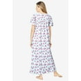 thumbnail image 2 of Dreams & Co. Plus Size Long Floral Print Cotton Gown, 2 of 5
