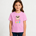 thumbnail image 2 of Girls Graphic Tees Pug Life Dog Kids T Shirt Cute Kawaii Pet 100% Cotton Short Sleeve Soft Tops 4-13Y, 2 of 5