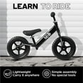 thumbnail image 2 of Balance Bike - 30.5 cm (12") Training Bikes for Kids and Toddlers - 1.8kg (4lbs) Kids' Balance Bike - No Pedal Push Bicycle for Boys or Girls, 2 of 7