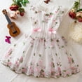 thumbnail image 3 of Tauxra Robes d'Été pour Femmes Manches Courtes Plissées Robe Ligne A avec Poches Décontractée Florale Midi Robe de Plage Tenues de Vacances, 3 of 8