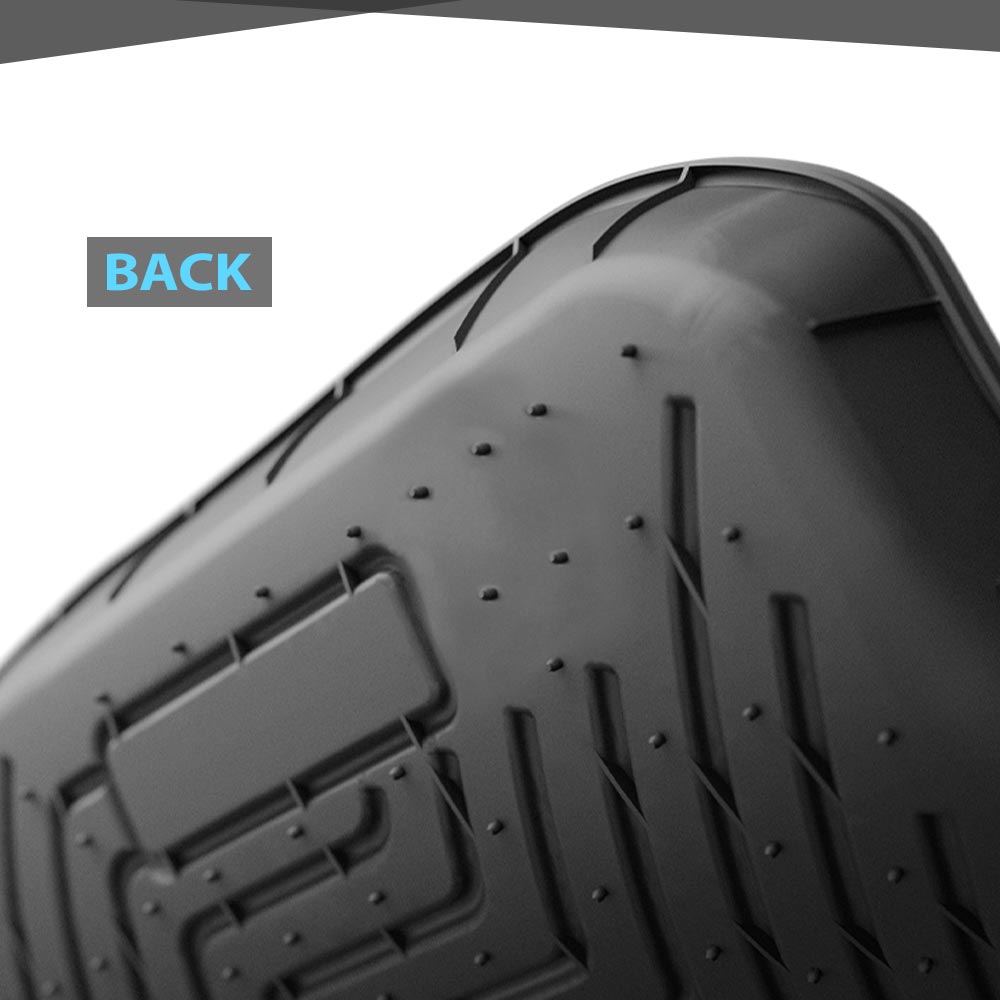 Floor Mats & Cargo Liner Fit for Tesla Model Y 2020-2024 5-SEAT (NOT for 7-SEAT) TPE All Weather Custom Fit Cargo Trunk Backrest Liners 1st & 2nd & 3rd Row 9PCS Black