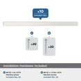 thumbnail image 3 of Amerock Bar Pulls Square 6-5/16 inch (160mm) Center-to-Center Polished Chrome Cabinet Pull - 10 Pack, 3 of 5