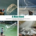 thumbnail image 5 of Easy Throw Fishing Cast Net, 6/8/10/12/16 FT Strong Nylon Mesh with Zinc Sinkers, for Fresh & Salt Water Bait Fishing, 5 of 20