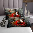 thumbnail image 3 of Erosebridal Ensemble de Couvre-Lit Hip-Hop Grand Lit, Ensemble de Literie Guitare Rétro, Décor Notes de Musique, 3 Pcs, 3 of 5