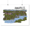 thumbnail image 2 of Annapolis, Maryland, City Line Drawing (9x12 Wall Art Print, Home Decor), 2 of 3
