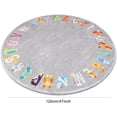 thumbnail image 2 of AKASISRUG Round ABC Kids Rug,4 ft Animal Alphabet Playroom Rug,Washable Non-Slip Cute Nursery Rug for Kids Room,Educational Kids Play Rug Classroom Rug for Playroom Kids Room Bedroom Decor, 2 of 7