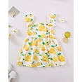 thumbnail image 5 of 2T Baby Girls Dress 3T Girls 2PCS Sleeveless Dress Toddler Girls Plaid Dress Toddler Girls Summer Dress Yellow, 5 of 10