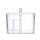 thumbnail image 5 of Caja de almacenamiento de algodón cosmético con tapa, caja de hisopos de algodón, tocador transparente, caja de hisopos de algodón para escritorio, caja de almohadillas de algodón, 5 of 5