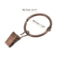 thumbnail image 2 of Unique Bargains Curtain Rings with Clips, 36pack Drapery Curtain Clip Rings, 1.22 Inch Curtain Clip Rings Hooks (Copper), 2 of 5