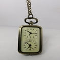 thumbnail image 4 of 1PC Double Movement Retro Hanging Pocket Watch Vintage Watch Pendant Chain Necklace, 4 of 5