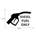 thumbnail image 3 of Car Sticker Diesel Fuel Only Warning Stickers Decals Cars Taxi, 3 of 6