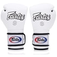 thumbnail image 2 of Fairtex BGV9 Mexican Style White Blue Palm Muay Thai Boxing Glove - Heavy Hitter, 2 of 5