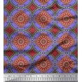thumbnail image 1 of Soimoi Polyester Crepe Fabric Floral Mandala Fabric Prints by Yard 42 Inch Wide, 1 of 3