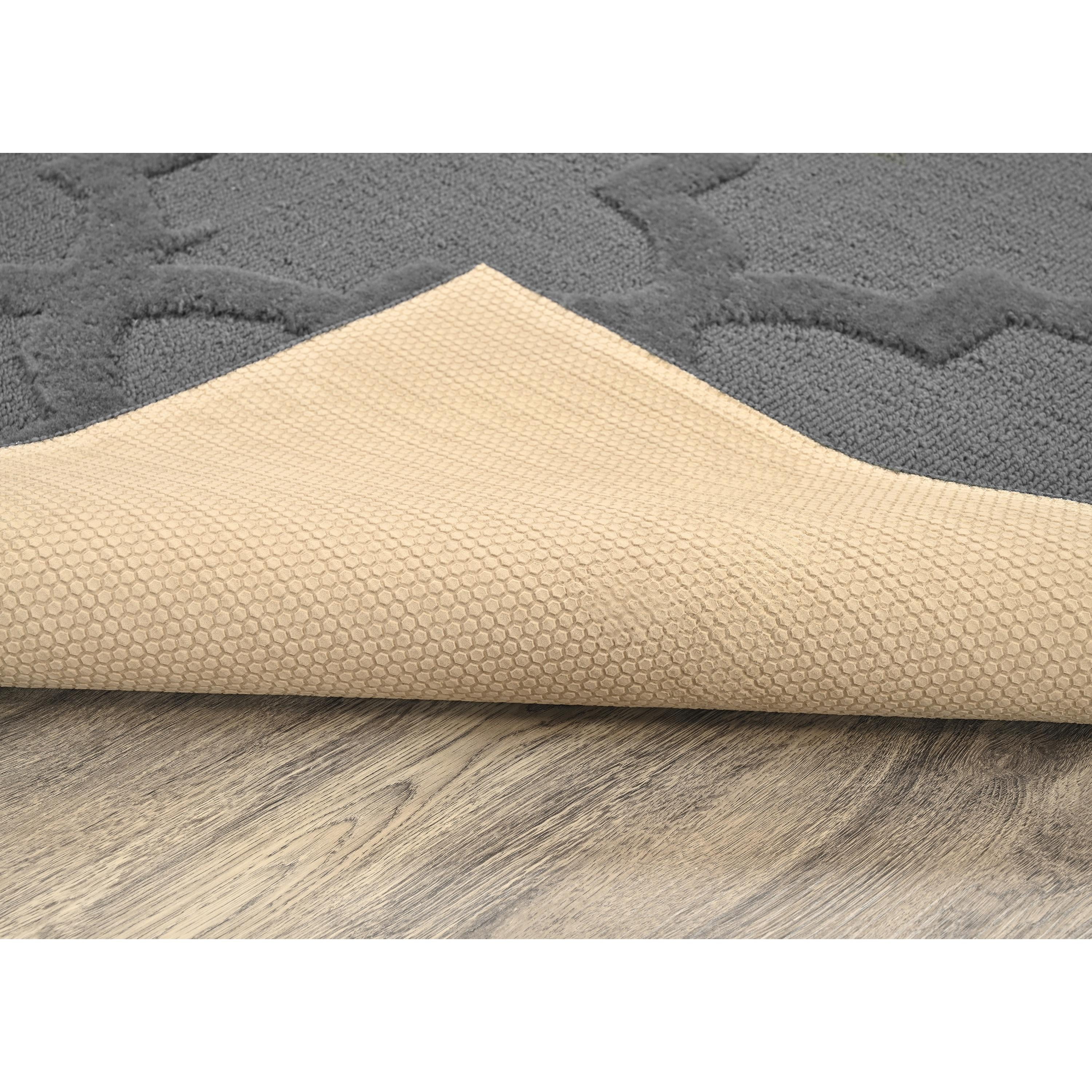 Garland Rug Quatro Polypropylene Cinder Gray Indoor Area Rug, 4' x 6'