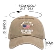 thumbnail image 2 of America 250th Anniversary 1776-2026 Patriotic Baseball Cap, Vintage Washed Cotton Adjustable Hat, Unisex Patriotic Cap for Men Women Daily Outdoor Daily Wear, 2 of 8