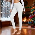 thumbnail image 2 of iHPH7 Fleece Lined Leggings Women Winter Yoga Pants Women Fleece Leggings Tummy Control Yoga Pants Gym Leggings for Women Warm Leggings for Women Tummy Control Leggings for Women White XL, 2 of 5