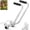 Silver(2PCS), variant on Weed Eater Handle Extension, Ergonomic Adjustable Grip Support Attachment for String Trimmer, Wacker & Edger, Back Saver for Lawn Care Accessories, Universal Straight Shaft Fit (Silver)