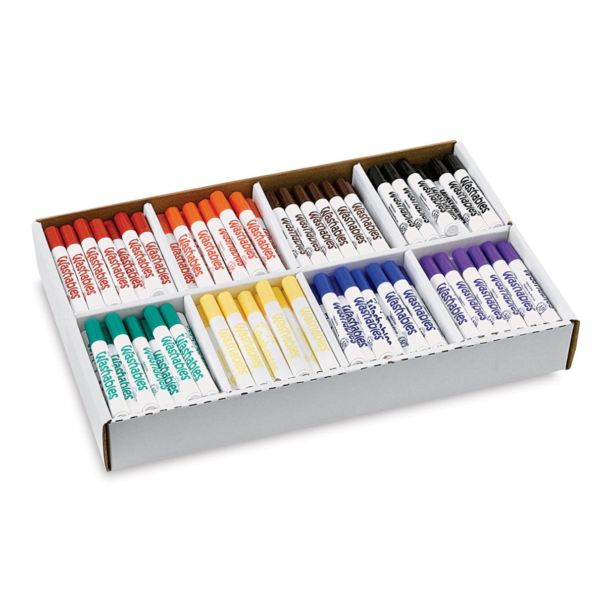Liqui-Mark Washable Broadline Marker - Assorted Colors, Classroom Pack, Set of 200