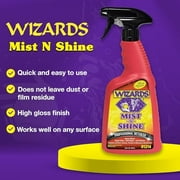 Wizards Mist-N-Shine Quick Detailer Spray & Professional Car Detailer, High-Gloss Exterior Car Cleaner & Shine for Glass, Metal, Plastic & More, 22 oz