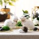 thumbnail image 2 of Newway Valery Madelyn 2pcs Easter Decorations, Spring Decor, Ceramic Bunny Figurine,Easter White Bunny Figurines,Rabbits Ornaments with Polka Dot for, 2 of 5