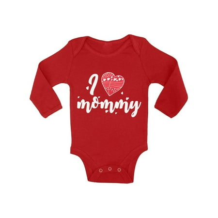 

Awkward Styles Love Mommy Long Sleeve Baby Bodysuit Lovely Red Heart One Piece Babies Clothes I Love Mommy Baby Girl Clothing I Love Mommy Baby Boy Birthday Party Clothes Best Mom Ever Baby Bodysuit