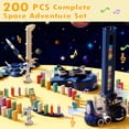thumbnail image 4 of Sunforu 200PCS Domino Train Toy Set for Kid Age 3-8, Automatic Dominoes Building Stacking Toy with Rocket Launcher & Airplane, Montessori Educational Birthday Gift for Boy Girl, 4 of 9