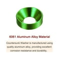 thumbnail image 4 of Unique Bargains Lot de 30 Rondelles de Comptoir M5 en Alliage d'Aluminium Anodisé, Vert, 4 of 4