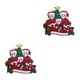 thumbnail image 2 of Bewildely 1 Uds. Adorno colgante de árbol de Navidad para el hogar y la Oficina, decoración colgante de árbol de Navidad, decoración de arcilla Tres cabezas 2piezas Bewildely CBP143969, 2 of 6
