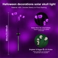 thumbnail image 2 of 2 Pack Led Solar Skull Lights Outdoor Garden Halloween Decor Scary Pathway Light, 2 of 6