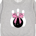 thumbnail image 3 of Inktastic Bowling Pins Coquette Bow Toddler Sweatshirt, 3 of 4