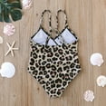 thumbnail image 4 of Hienoo Toddler Girl One-Piece Swimsuit Leopard Quick Dry Bathing Suit Swimwear with UPF50+, 4 of 8