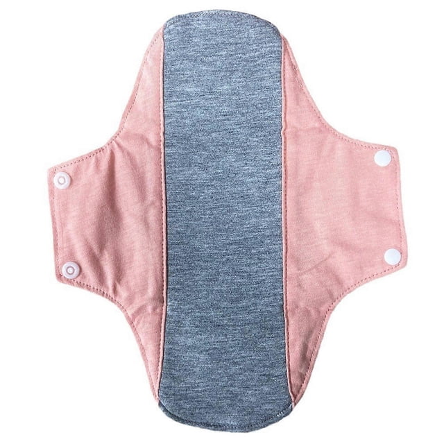 Reusable Leakproof Underwear Pad Graphene Cotton Antibacteria Washable Sanitary Napkin For Women Menstrual Protection Light yellow 22 by 28