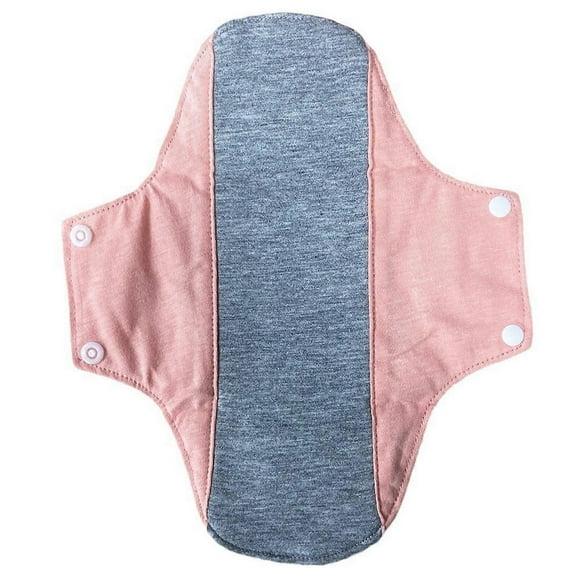 Reusable Leakproof Underwear Pad Graphene Cotton Antibacteria Washable Sanitary Napkin For Women Menstrual Protection Light yellow 22 by 28