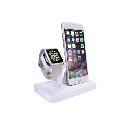 Ipod Speakers Docking Station - 2 in 1 Stand Holder ,charging dock& Charging Docking Station, Charger Stand Dock Compatible with Apple Watch Series 3 2 1, iWatch, iPhone, iPod -Black