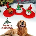 thumbnail image 3 of UDIYO Pet Headgear Pet Christmas Hat Adjustable Ultra-Light Vibrant Color Easy-wearing Dress Up Non-woven Fabric Xmas Tree Elk Style Dog Cat Cosplay Xmas Hat Pet Supplies, 3 of 7
