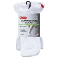 thumbnail image 2 of Md Microfiber Over the Calf Compression Socks White, Large, 2 of 2