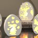 thumbnail image 4 of 4pcs Molma Conejito Pascua Molde Conejo DIY Hollow Reutilizable para Del, 4 of 6
