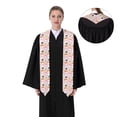 thumbnail image 4 of Haiem Cute Sushi Pattern Graduation Stole 2024 | Premium Satin Sash for Graduation Ceremony, 4 of 7