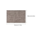 thumbnail image 3 of ROSOZ Nordic Minimalist Rectangular PVC Table Mats Heat Resistant European Style Colorful Dining Place Mats for Restaurant, 3 of 9