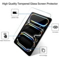 thumbnail image 3 of ProCase 2 Pack Screen Protector for iPad Pro 11-Inch (M4) 2024, Tempered Glass Film Guard for iPad Pro 11, 3 of 6