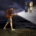 thumbnail image 1 of Ultra-bright LED Flashlight, Compact Rechargeable Light, Waterproof, Lightweight Design, For Hiking/Camping, Emergency Outdoor Lighting, Stainless Steel, 1000mAh Battery, Remote Control, Travel Gear, 1 of 8