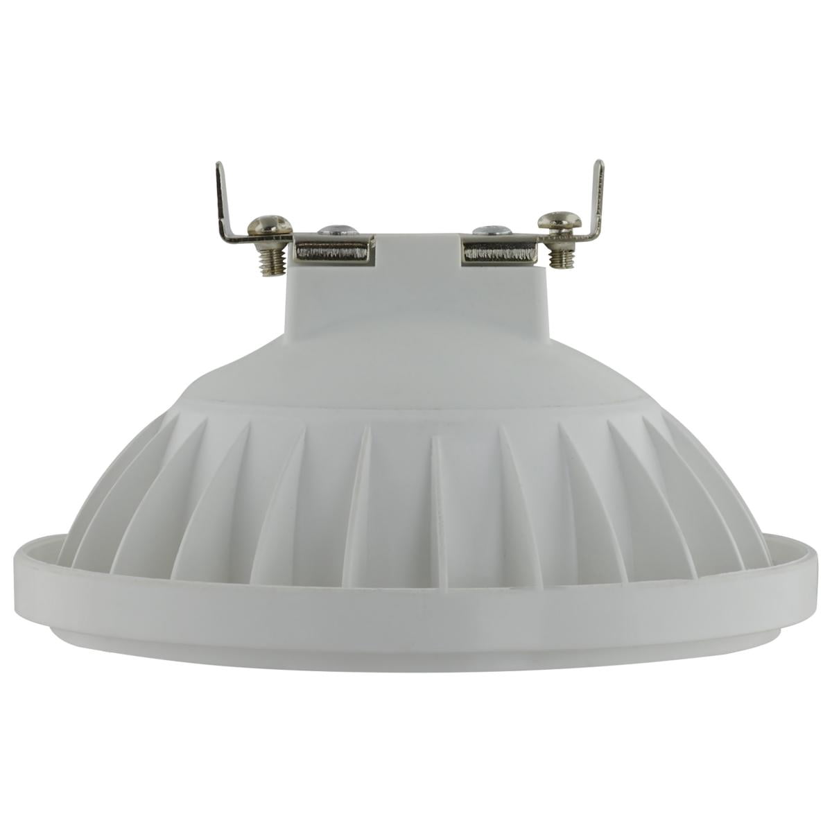 Satco S12247 12W 12V AR111 COB LED Flood Light Bulb 3000K 900L G53 Base (1 Pack)