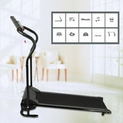 Folding Treadmill with Heart Rate Monitor, Electric Treadmill, 500W Folding Treadmill