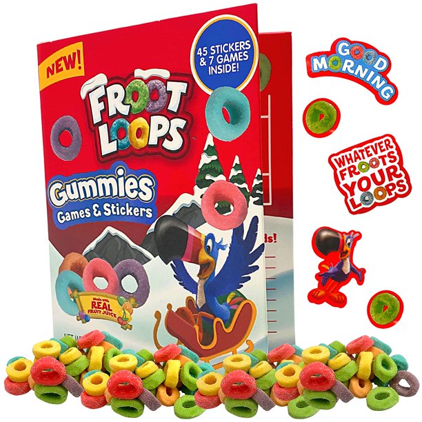 Froot Loops Gummies in Game Box Set of 2 Boxes