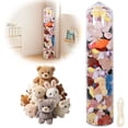 thumbnail image 6 of NUAHRHY Clear Stuffed Animal Bean Bag Cover for Kids Waterproof PVC Storage Soft Stuff Animal for Organizing Children Rooms Sit Play Box Gift for Kids(47.24x11.8x11.8"), 6 of 12