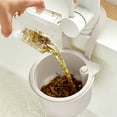 thumbnail image 6 of White Sink Strainer Basket - Hanging Sink Colander Drain Basket, Upgrade Quicks Draining Tool with Bottom Release for Mess-Free Hands-Free Cleanup, 5X4X3In, 1Pcs, 6 of 6